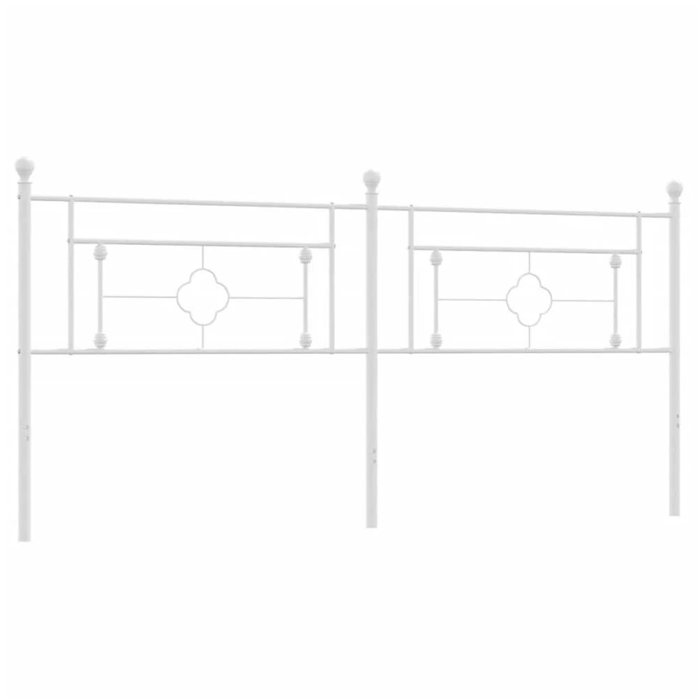 Metalinis galvūgalis, baltos spalvos, 200cm