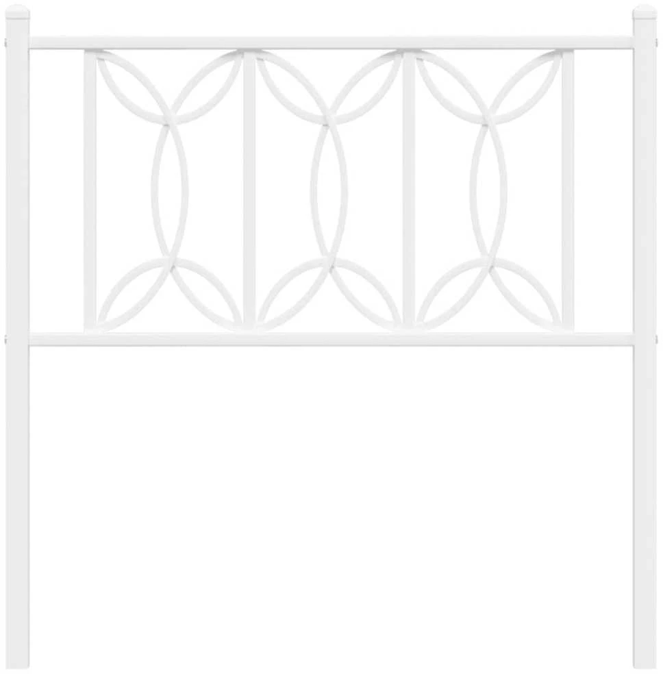 Metalinis pakaitinis galvūgalis, baltos spalvos, 75cm