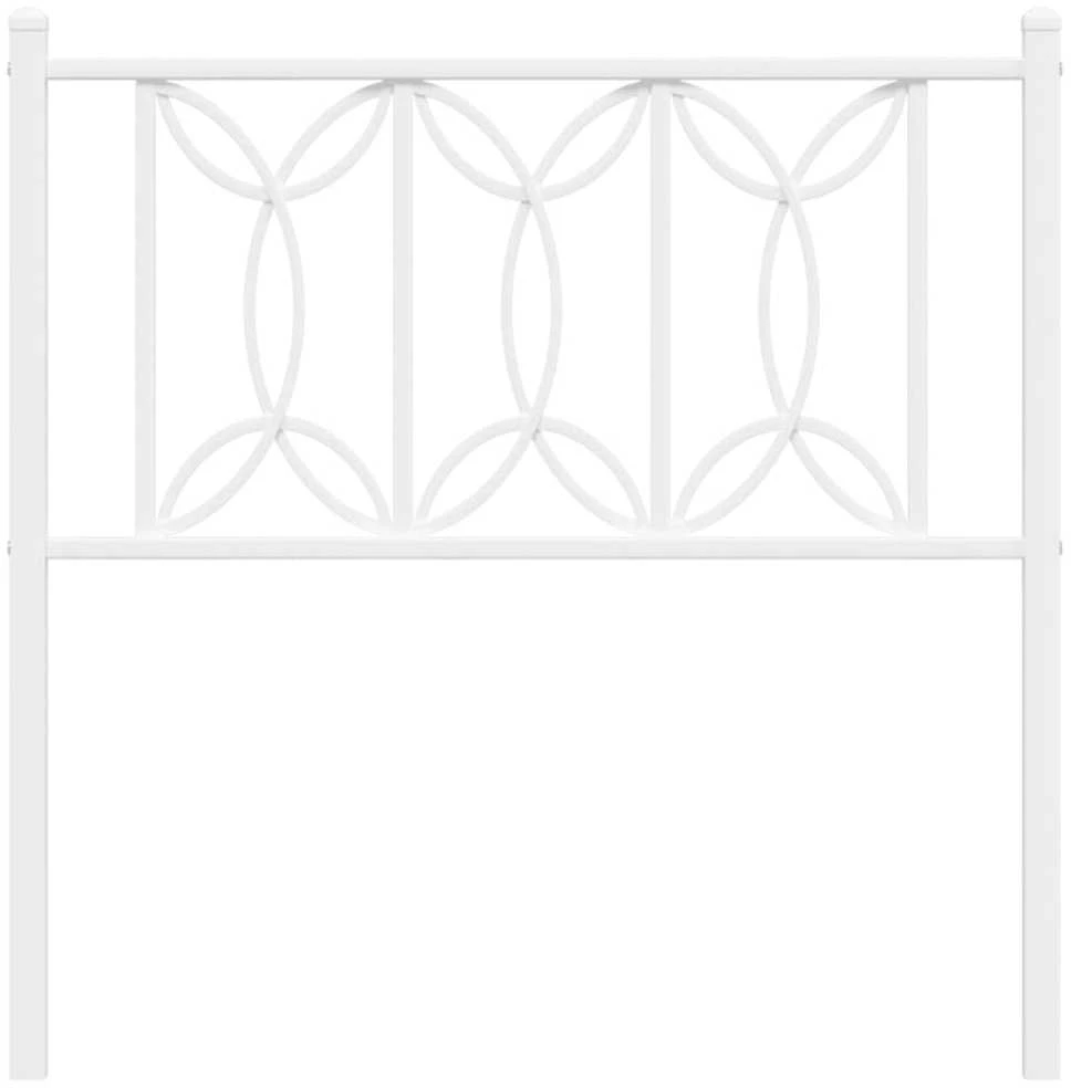 Metalinis pakaitinis galvūgalis, baltos spalvos, 75cm