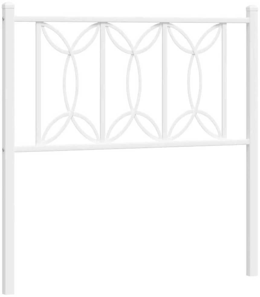 Metalinis pakaitinis galvūgalis, baltos spalvos, 75cm