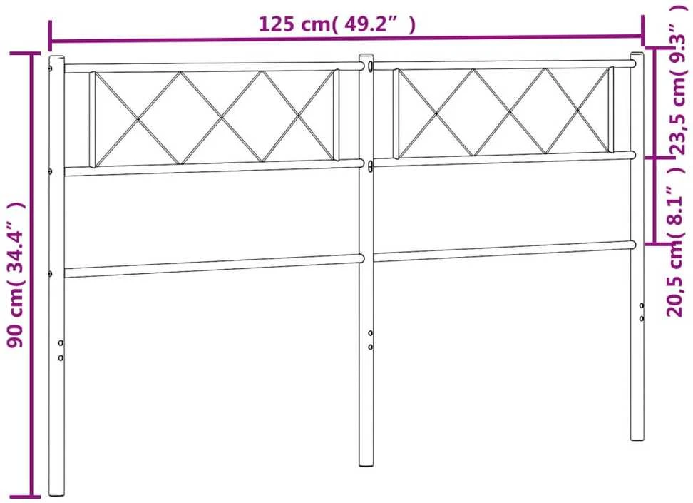 Metalinis galvūgalis, juodos spalvos, 120cm