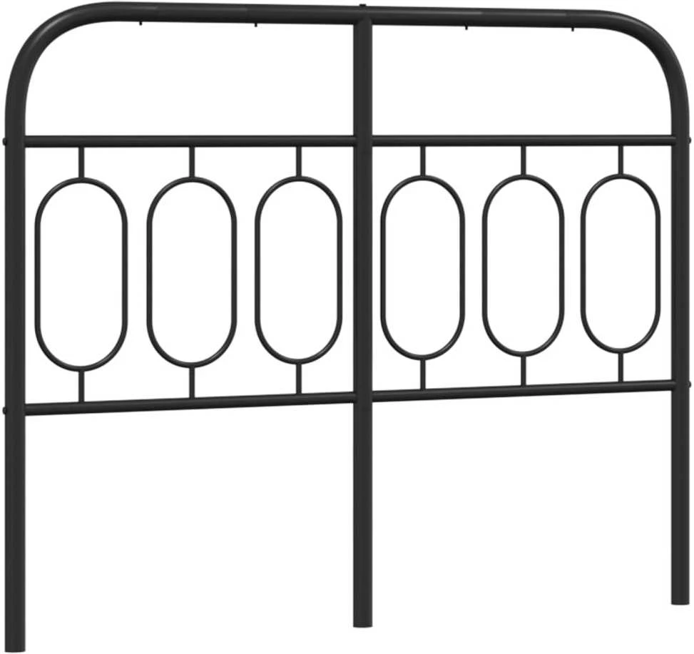 Metalinis pakaitinis galvūgalis, juodos spalvos, 120cm