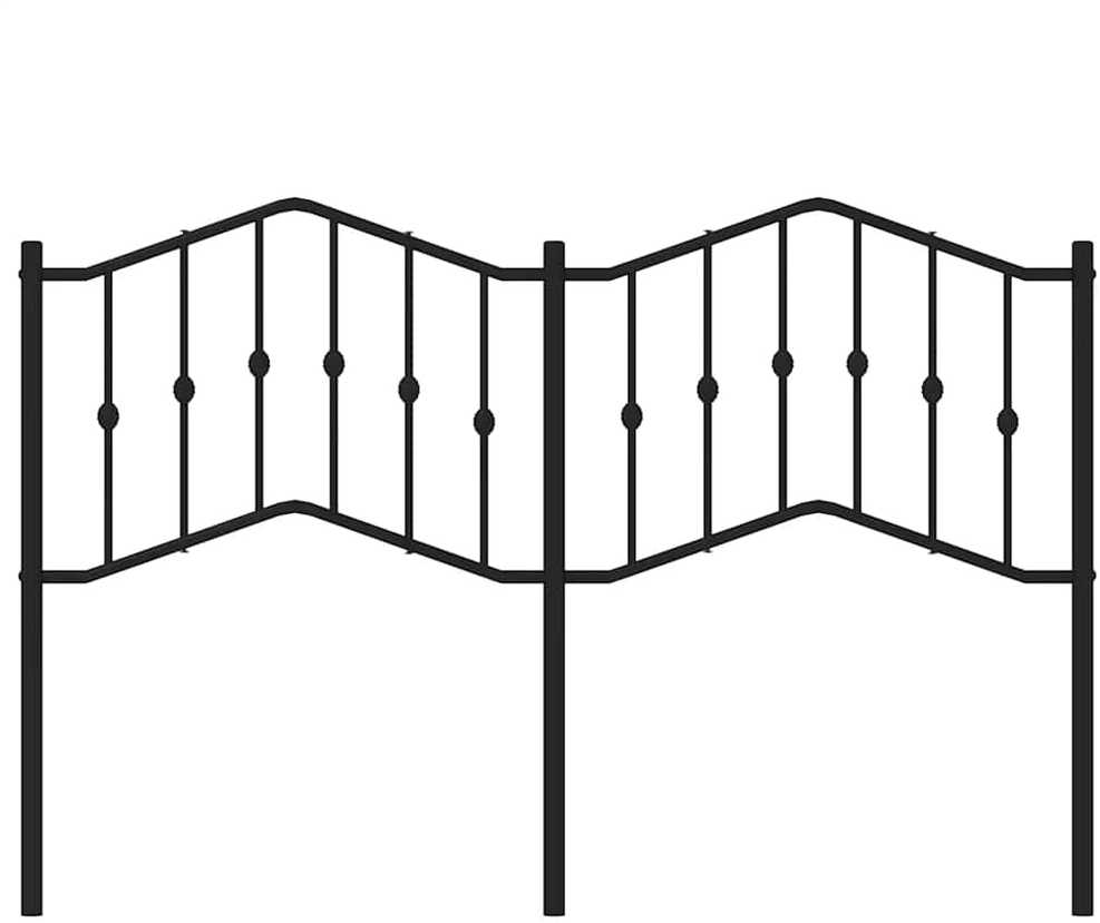 Metalinis galvūgalis, juodos spalvos, 135cm