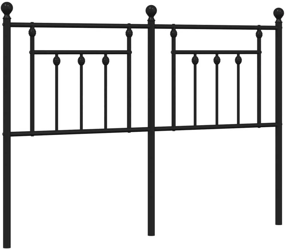 Lova Metalinis pakaitinis galvūgalis, juodos spalvos, 140cm