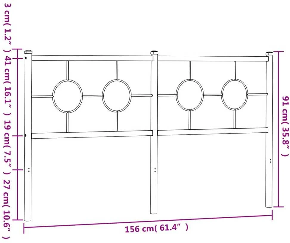 Metalinis galvūgalis, juodos spalvos, 150cm