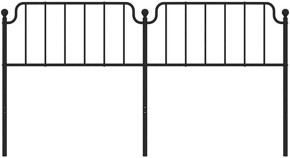 Metalinis galvūgalis, juodos spalvos, 180cm