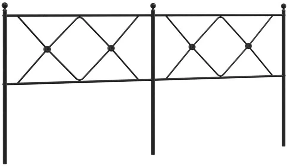 Metalinis galvūgalis, juodos spalvos, 180cm