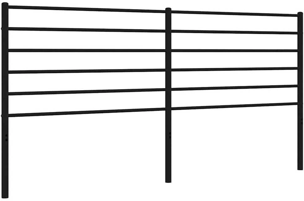 Metalinis galvūgalis, juodos spalvos, 180cm