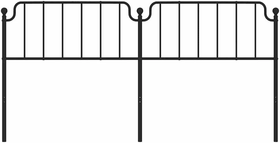 Metalinis galvūgalis, juodos spalvos, 193cm