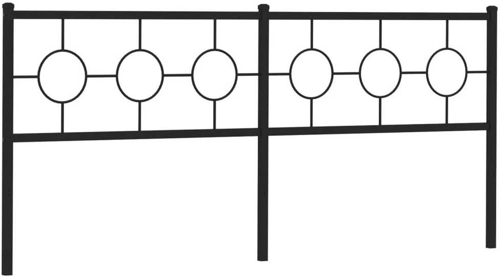 Metalinis galvūgalis, juodos spalvos, 193cm