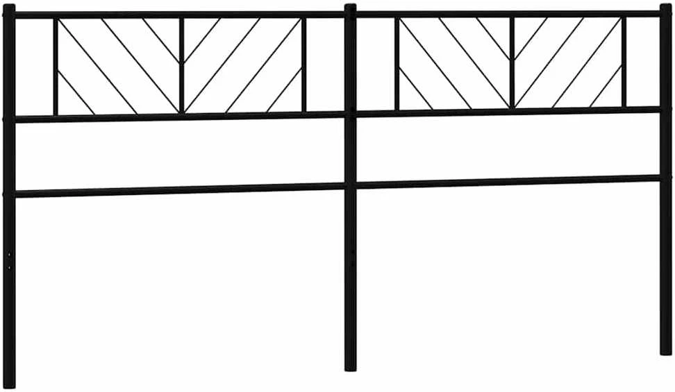 Metalinis galvūgalis, juodos spalvos, 193cm