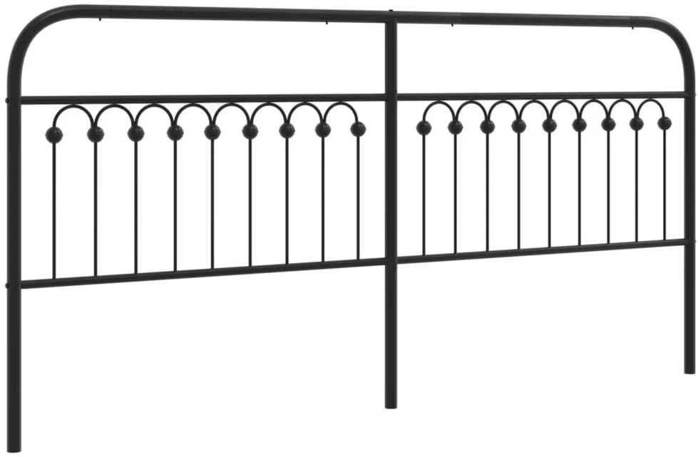 Metalinis galvūgalis, juodos spalvos, 193cm