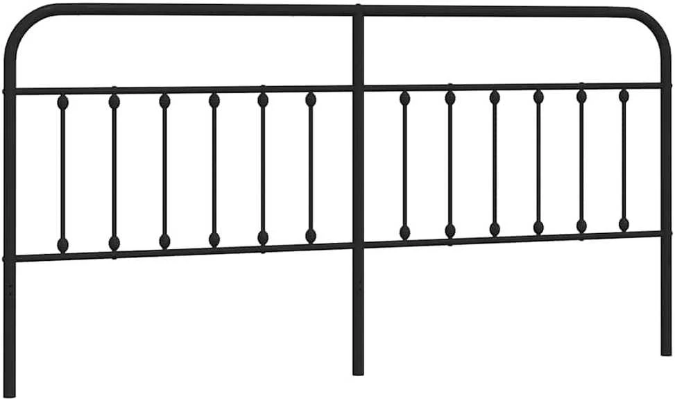 Metalinis galvūgalis, juodos spalvos, 193cm