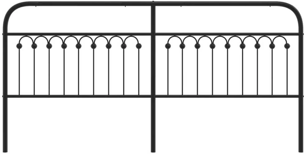 Metalinis galvūgalis, juodos spalvos, 193cm