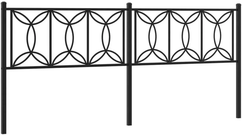 Metalinis pakaitinis galvūgalis, juodos spalvos, 200cm