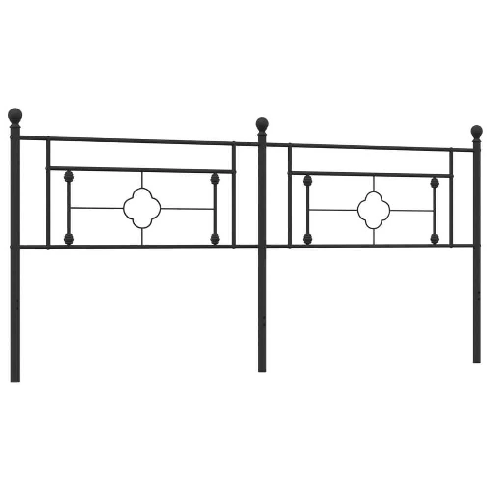 Metalinis galvūgalis, juodos spalvos, 200cm