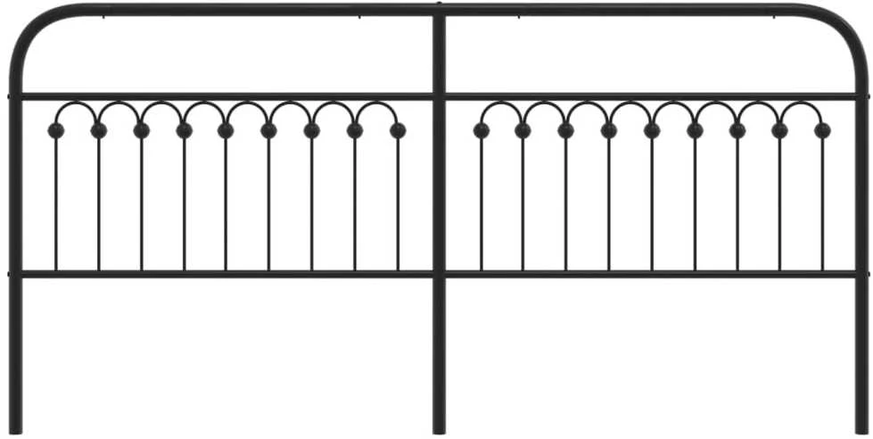 Metalinis galvūgalis, juodos spalvos, 200cm