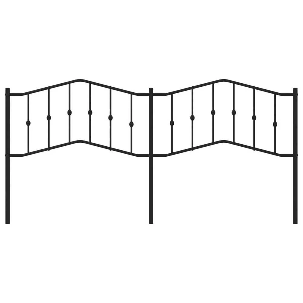 Metalinis pakaitinis galvūgalis, juodos spalvos, 200cm
