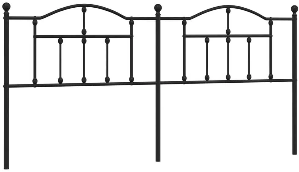 Metalinis galvūgalis, juodos spalvos, 200cm