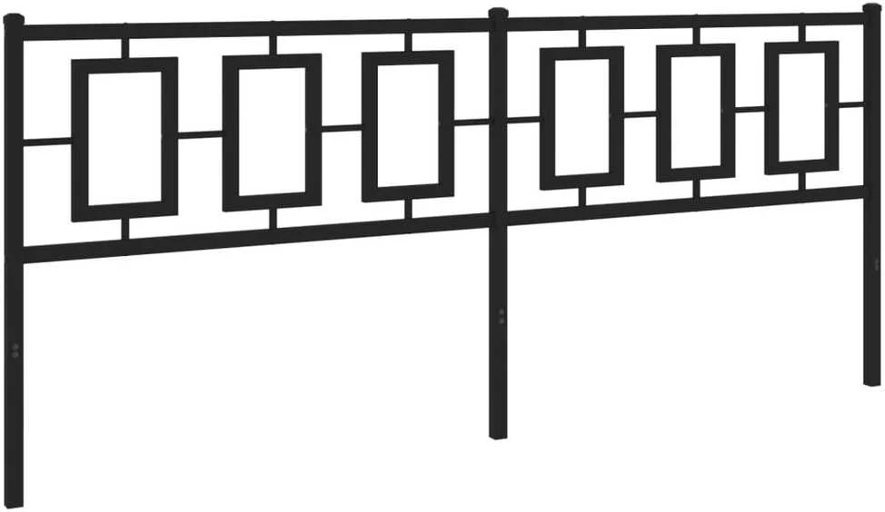 Metalinis galvūgalis, juodos spalvos, 200cm