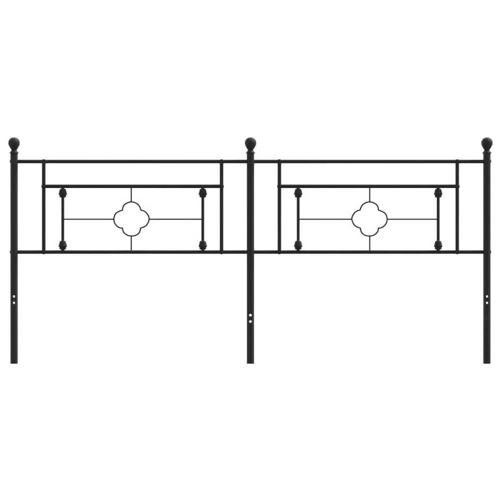 Metalinis galvūgalis, juodos spalvos, 200cm