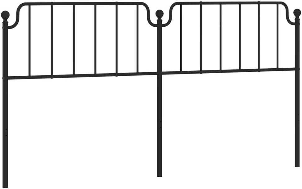 Metalinis galvūgalis, juodos spalvos, 200cm