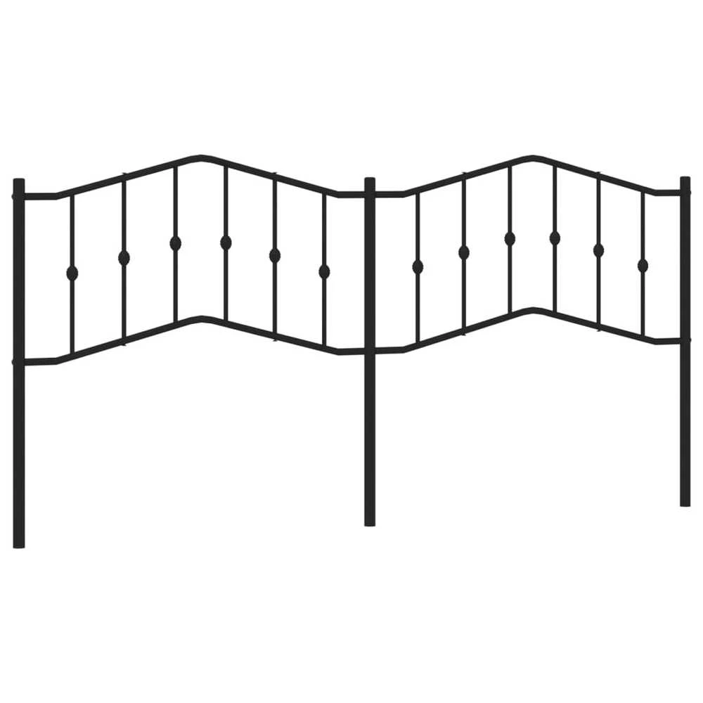 Metalinis pakaitinis galvūgalis, juodos spalvos, 200cm