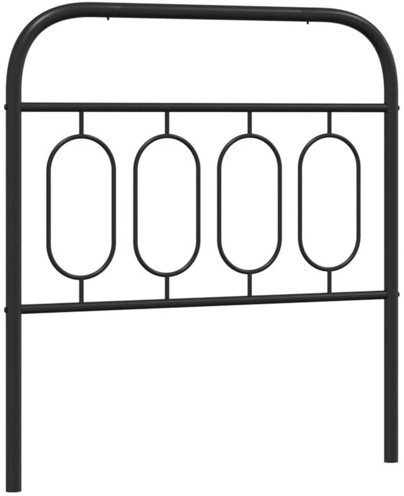 Metalinis pakaitinis galvūgalis, juodos spalvos, 90cm