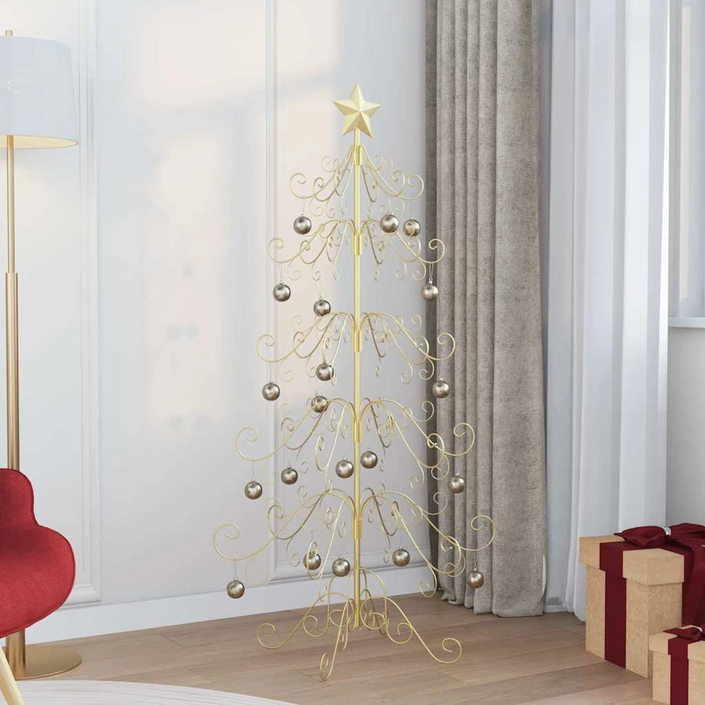 Metalinis Kalėdų medis Auksinė 150 cm Miltelinis plienas
