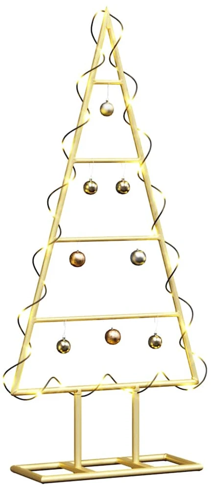 Metalinis Kalėdų medis Auksinė 60 cm