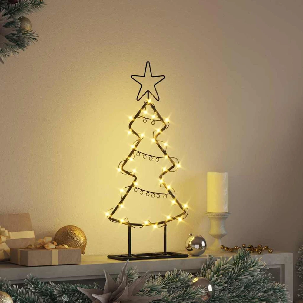 Metalinis Kalėdų medis Juoda 60 cm Plienas
