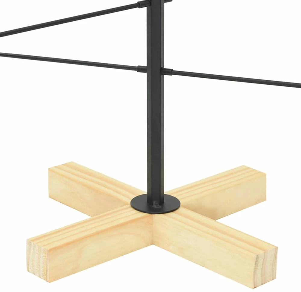 Metalinis Kalėdų medis Juoda 89 cm