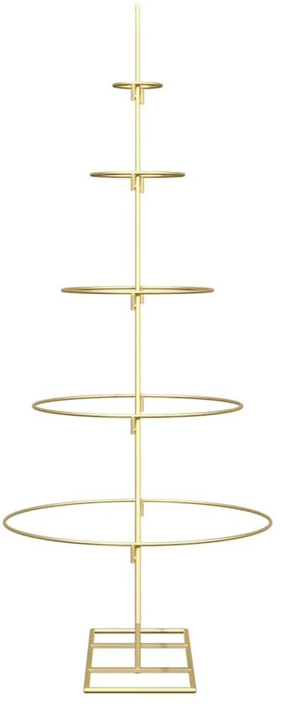Metalinė Kalėdų eglutė su stovu KUOPIO 124.5 cm Plienas Auksinė