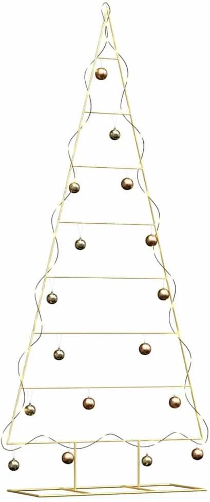 Metalinis Kalėdų medis Auksinė 211 cm