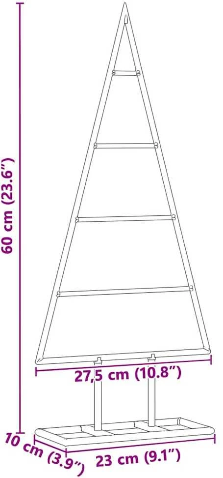 Metalinis Kalėdų medis Auksinė 60 cm