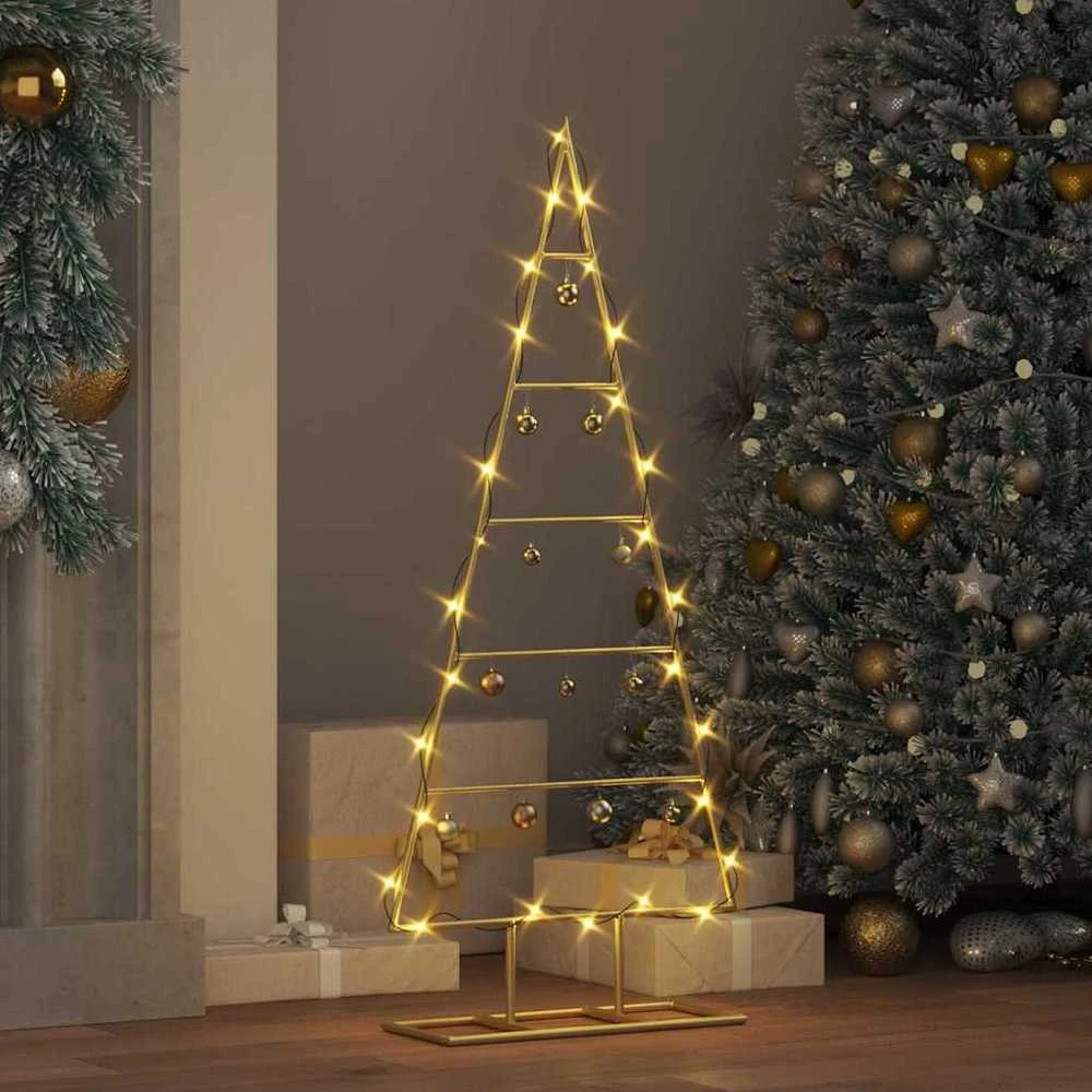 Metalinis Kalėdų medis Auksinė 90 cm