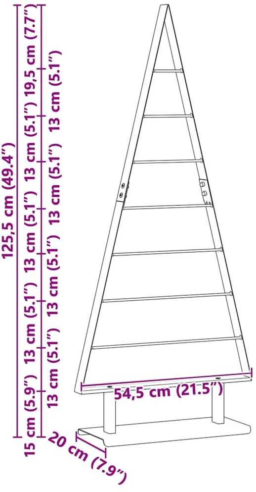 Metalinis Kalėdų medis Juoda 125,5 cm Plienas