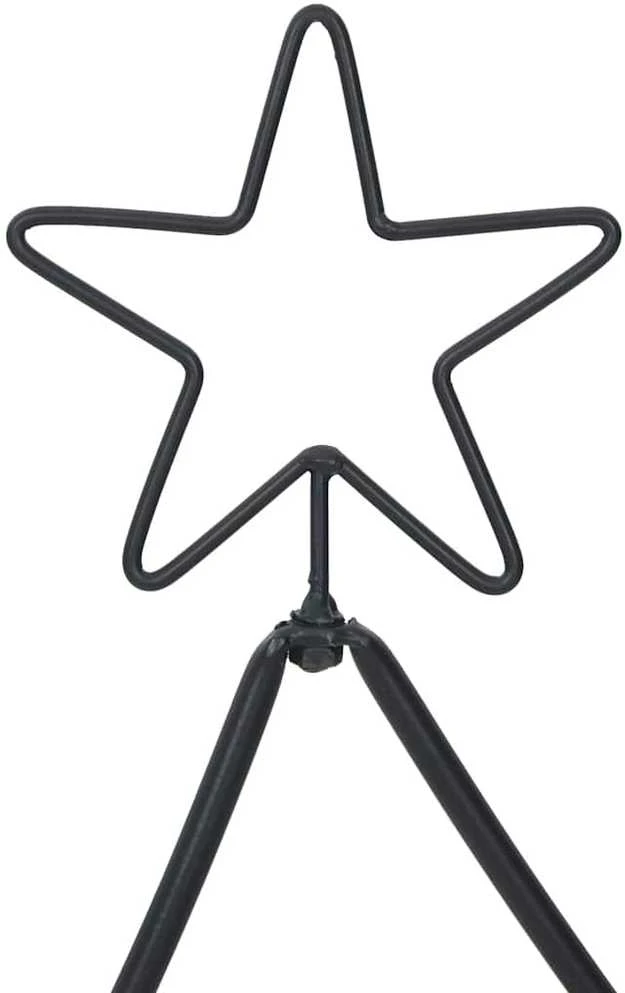 Metalinis Kalėdų medis Juoda 150 cm Plienas