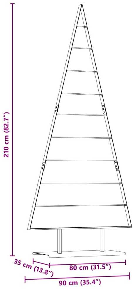 Metalinis Kalėdų medis s stovu Juoda 210 cm Plienas