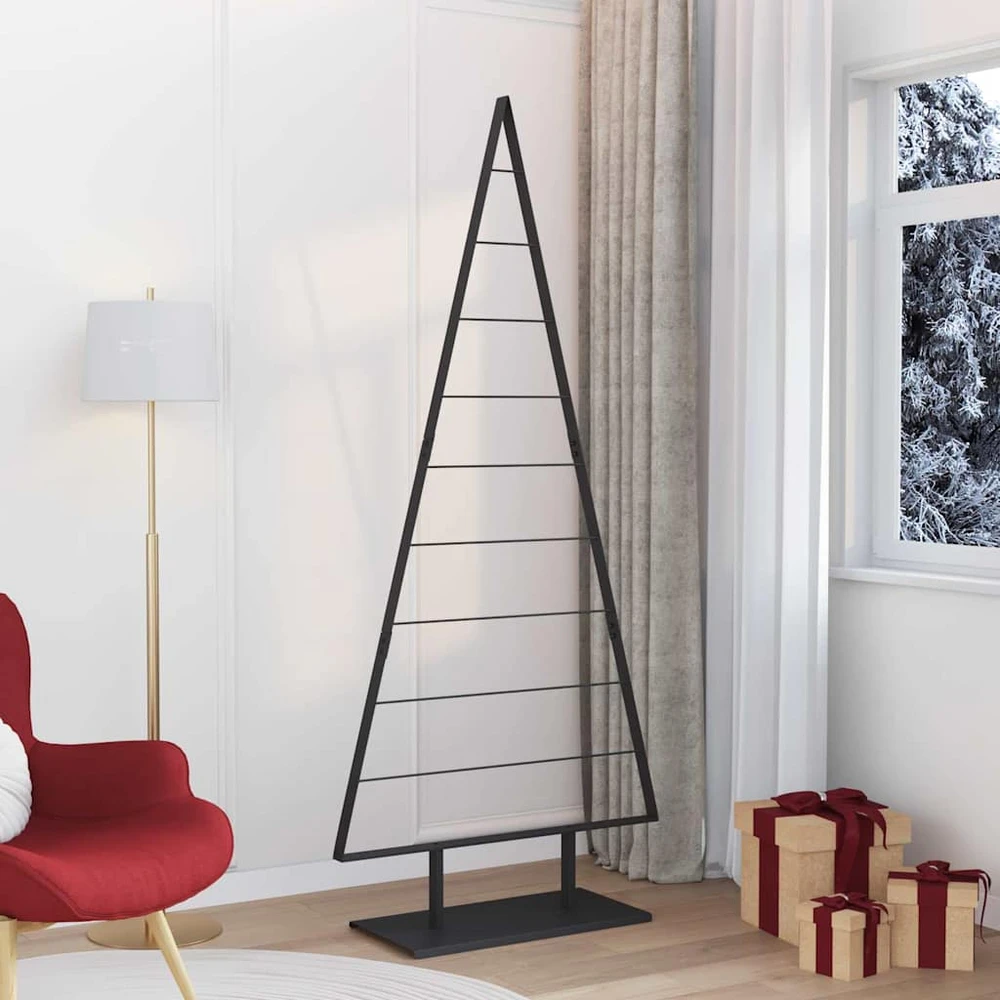 Metalinis Kalėdų medis s stovu Juoda 210 cm Plienas