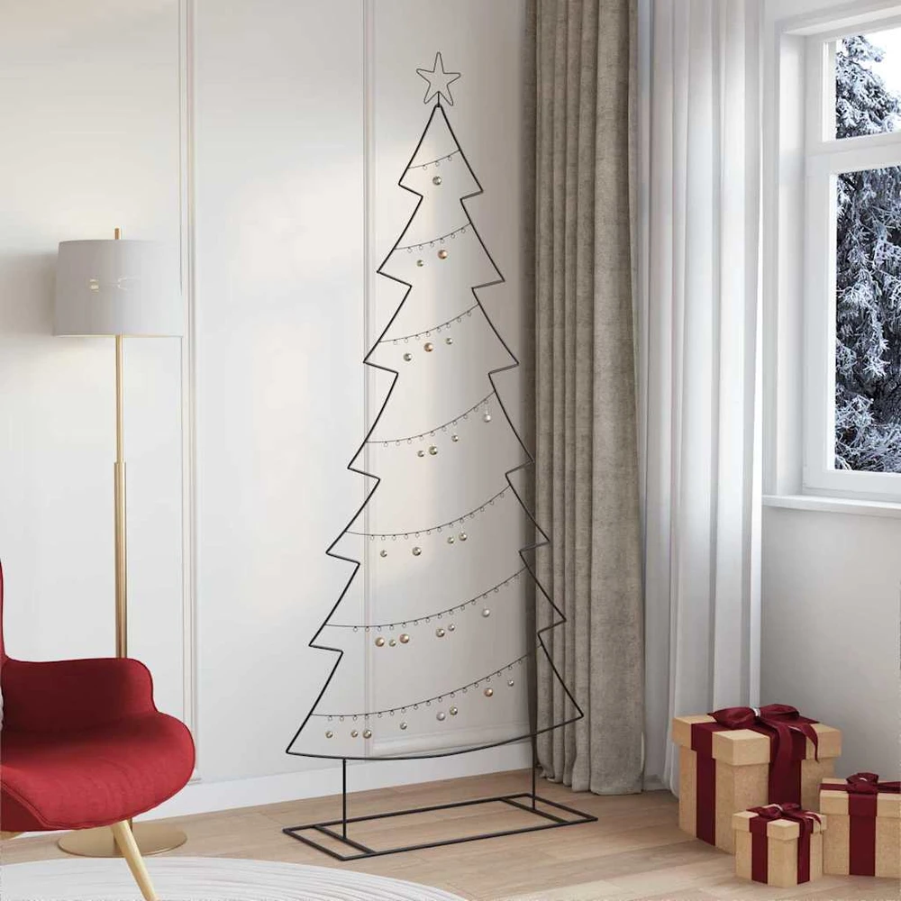 Metalinis Kalėdų medis Juoda 210 cm Plienas
