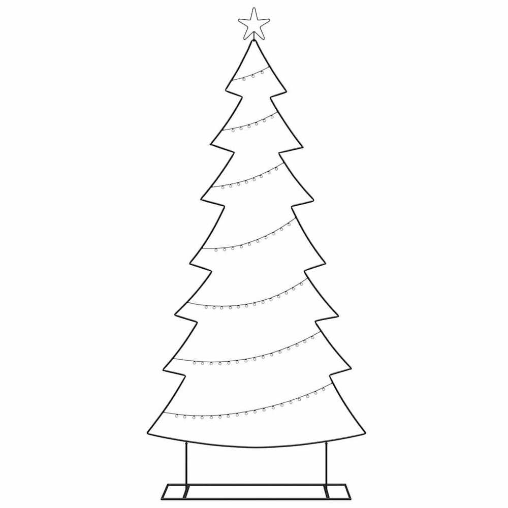 Metalinis Kalėdų medis Juoda 210 cm Plienas