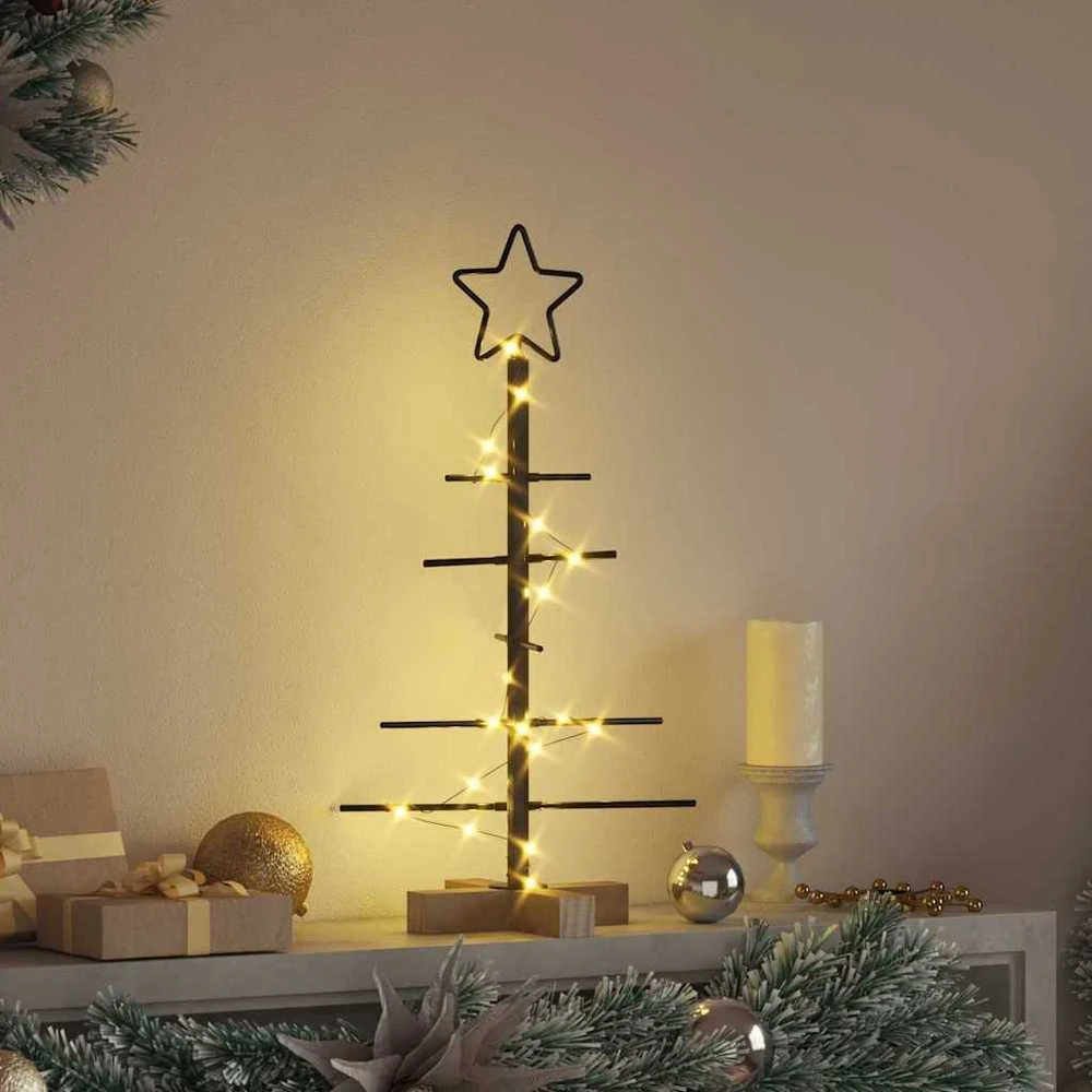 Metalinis Kalėdų medis Juoda 59,5 cm