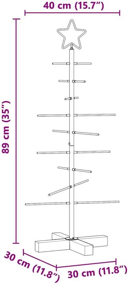 Metalinis Kalėdų medis Juoda 89 cm