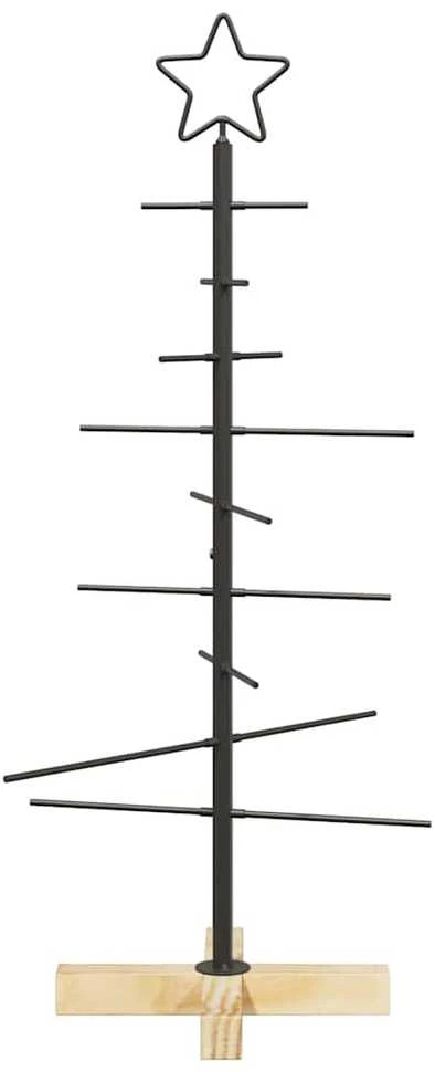 Metalinis Kalėdų medis Juoda 89 cm