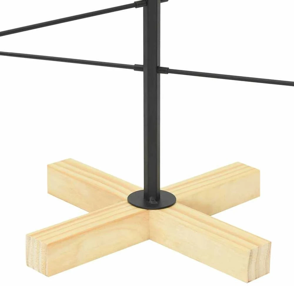 Metalinis Kalėdų medis Juoda 89 cm
