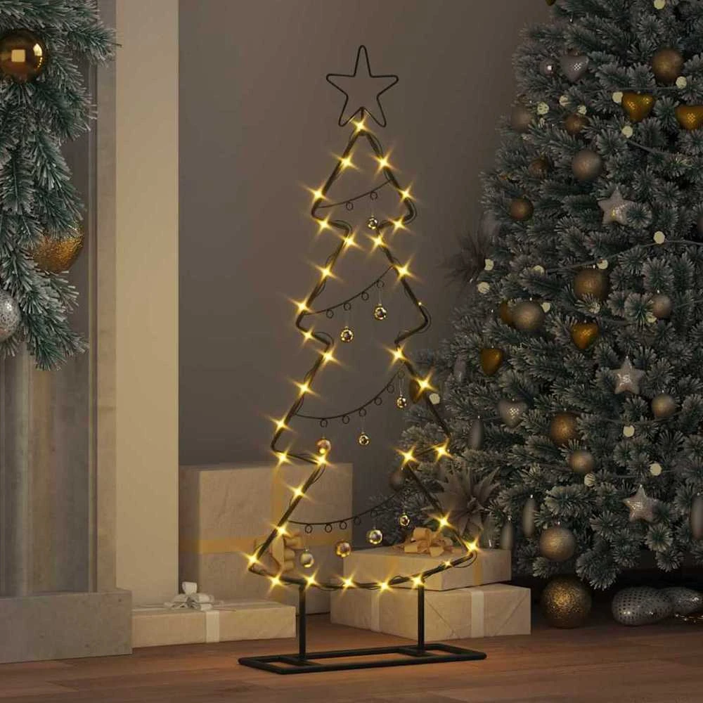 Metalinis Kalėdų medis Juoda 90,5 cm Plienas