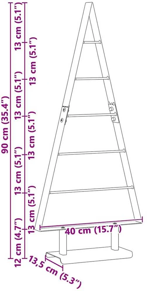 Metalinis Kalėdų medis Juoda 90 cm Plienas