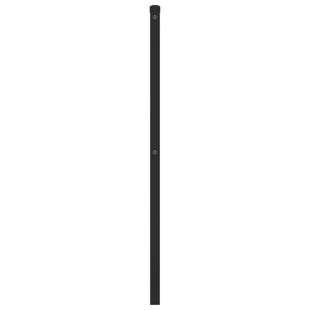 Metalinis keičiamas galvūgalis, juodas, 75 cm