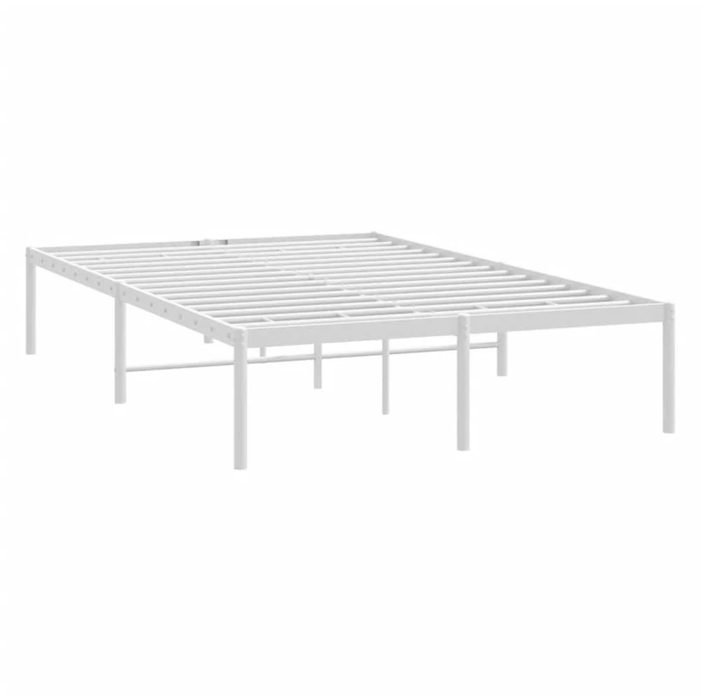 Metalinis lovos rėmas, baltos spalvos, 120x200cm